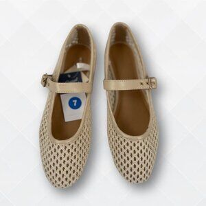 🆕 Sylvia Woven Mary Jane Ballet Flats – Size 7 – NWT 🥿✨